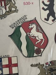 Stickers Sheet Coats Of Arms Of Various German States And Cities Sealed