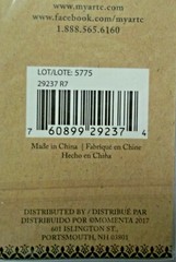 Set of 3 textured Sheet Metal Tags 2 x 3 Inches Momenta NIP