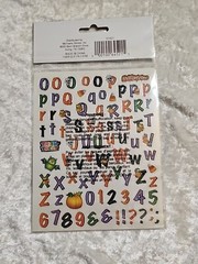 Recollections 173 piece Halloween Alphabet Stickers