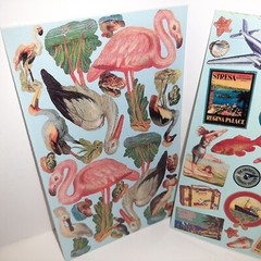 Flamingo & Friends / Tropical Vacation Sticker Sheets x2 Punch Studio Grossman