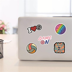 50PCS Volleyball Stickers,Motivational Volleyball Water Bottle Stickers, Volleyb