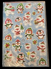 6 New Sets Christmas Holiday Winter Stickers Snowman Snowglobe Bear Scrapbook