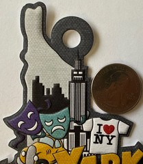 NEW YORK CITY Embossed Die-Cuts(1pc)We R Memory Keepers •Travel•Vacation•State•