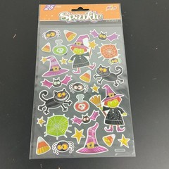 Halloween Stickers Scrapbook Lot Crafting Unused Sticker Sheets Various Brands