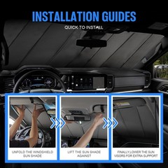 Windshield Sun Shade Compatible with Chevrolet Silverado & GMC Sierra 1500/25…