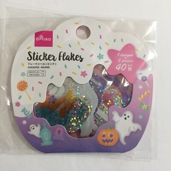 Daiso Japan – Halloween – Sticker Flakes – Pumpkin Ghost Cat Candy