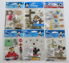 Lot of 6 Disney Scrapbook Sticker Sets – Mickey Mouse Theme Park Dimensional