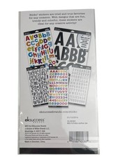 EK Success Sticko Red Futura Alpha 1/2” Sticker Letters 89 PCS New Open Package