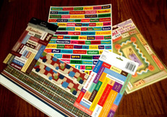 5 PC.WORD S & BORDERS Stickers CTMH, KEEPSAKE, RANSOM
