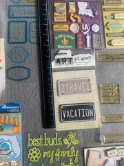 Travel-Themed Scrapbook Stickers & Embellishments Lot