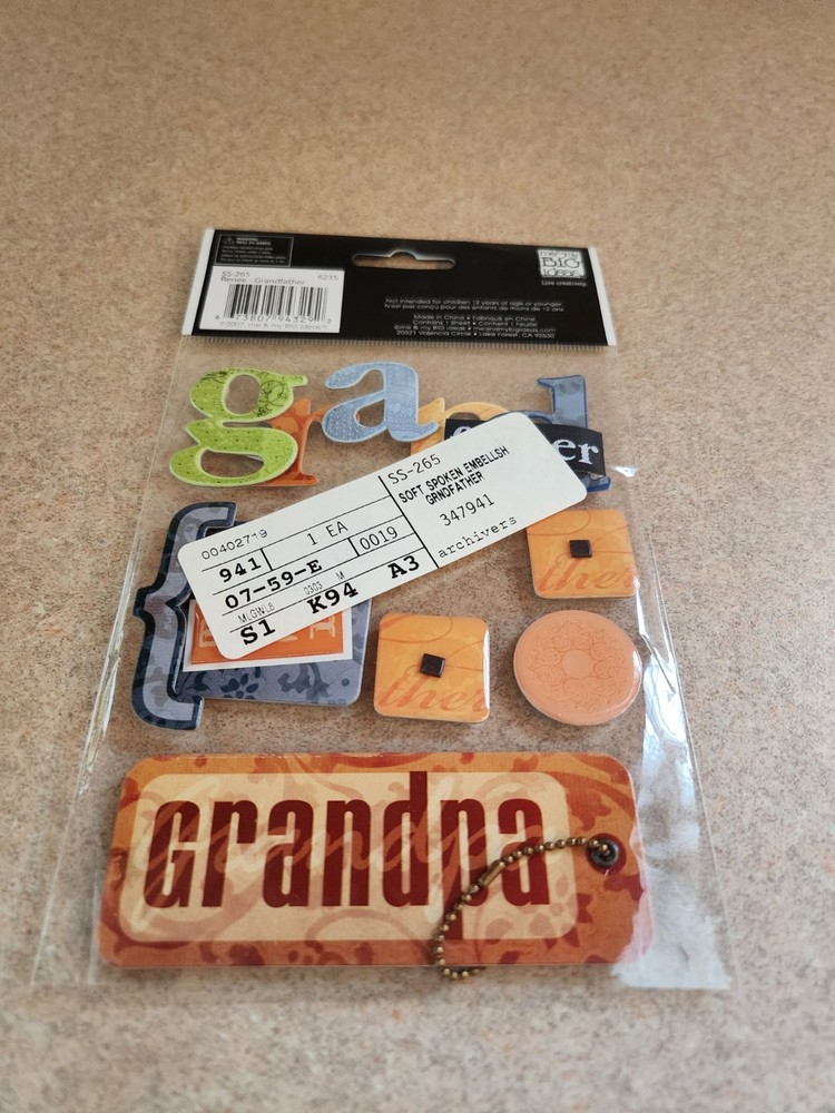 Me & My Big Ideas/Soft Spoken~Grandfather~Embellishments