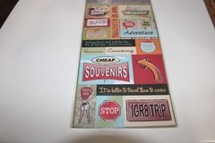 American Traditional Designs Road Trip Earthtones Embossed Sticker Collection