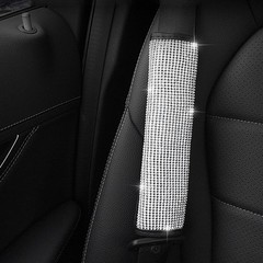 U&M 4 Packs Bling Bling Seat Belt Shoulder Pads, Luster Crystal Car Seatbelt …