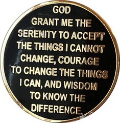 11 Month AA Medallion Elegant Black Gold Silver Plated Sobriety Recovery Chip