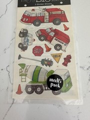 Me & My Big Ideas Mambi Minis «Things That Go» Stickers Fire Truck Scrapbooking