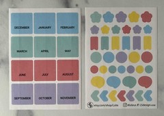 Assorted Planner Stickers-Labels – Motivational, months, appointments, icons.