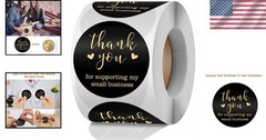 Thank You For Supporting My Small Business 2 Inch Self Adhesive 500 Label Roll