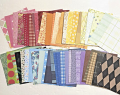 LOT 50 sheets 6 x 6 Mixed Scrapbook Paper & Cardstock Making junk journal supply