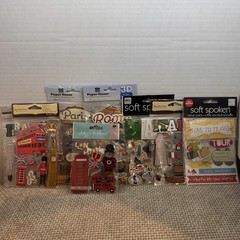 Travel Scrapbook Sticker Lot London Paris Rome Italy 3D Jolee’s Recollections