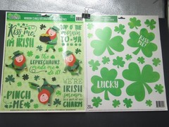 St Paticks Day GeL Calings Stickers Shamrocks Leprechauns Kiss Me I»m Irish
