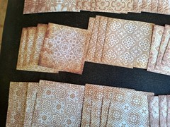 100pc Vint Scrapbooking Craft Papers 3 1/4 X 3 1/4 In Beige & White Patterns
