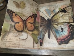 Vintage Butterfly Junk Journal Scrapbook USA Seller