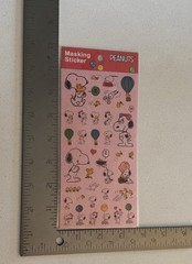 Set of 4 – Peanuts Snoopy Masking Stickers