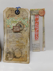 Junk Journal Add-Ons Handmade Tags Card Envelope File Clipboard Ephemera Set 1