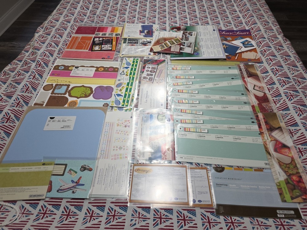 Creative Memories Big Lot Cardstock, Stickers, Borders, Matt’s, Photo Kit