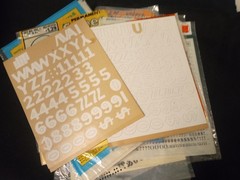 Lot of 35 Transfer Various Font Style & Size Letters