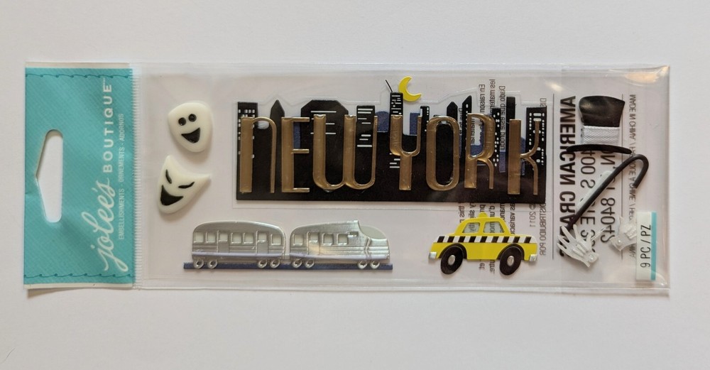 New York City Travel Scrapbooking Title Stickers