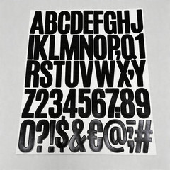 500 Pcs 2 Inch Vinyl Waterproof Letter Stickers,10 Sheets Self-Adhesive Alphabet