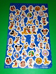 Disney Mickey Mouse Glossy Sticker Sheet Scrapbooking
