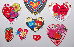 Handmade Hearts Embellishments 13 Love Valentine’s Day Spanish English Scrapbook