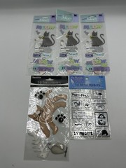 Lot of 5 Adorable Jolee’s boutique Etc Cat stickers scrapbook