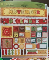 100 CHRISTMAS CRAFT LOT BUTTONS FIBERS PUNCHIES EPHEMERA GEMS FOILS 10 EA OF 10