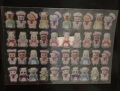 Kawaii Cute Sylvanian Families Calico Critters Animals Sticker Rare Htf Vintage