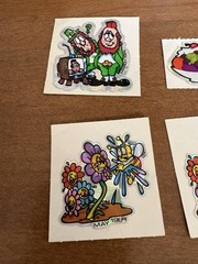 Vintage BJs Calendar Stickers Lot Of 6 Prismatic Stickers BJ BJ’s 1984 Frog