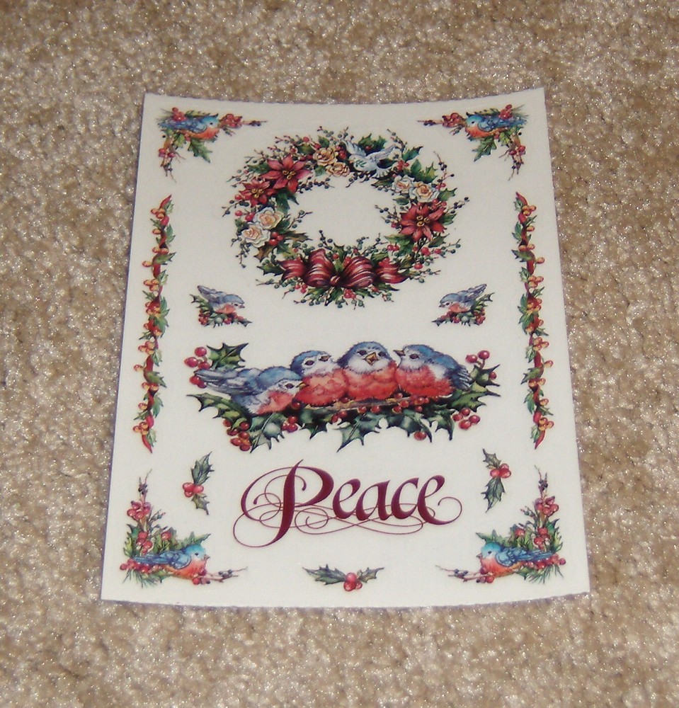 PSX Designs Sticker Sheet ~ Christmas Bird Song