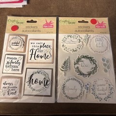 Set Of Stickers For Crafting Cardmaking Scrapbooking. All New Items In Package.