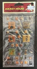 Disney MICKEY MOUSE GOOFY PLUTO DONALD MINNIE Scrapbook Adhesive Tiles – NEW