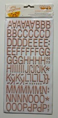 American Crafts/Amy Tangerine Chipboard Letter Sticker Thickers-Variations