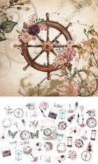 92 Pcs Vintage Aesthetic Scrapbooking Stickers, Steampunk & Victorian Themed Dec