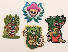 Crazy Fun Weed! 420 Fans! Marijuana. Cannabis. Cool! *8 Stickers/Decals (Set 5)