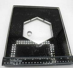 AccuCut Jumbo Acrylic Hexagon #1 Clear Cuts Die – 11 3/4″x 9 3/4″x 1″