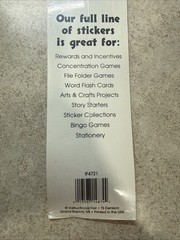 VTG y2k Instructional Fair Apples 1” Sticker Sheet 60ct Unused TS Denison As Is