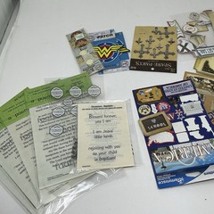 Huge Mixed Sticker & Scrapbooking Lot Holiday USA Christian Craft Set