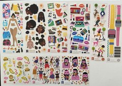 Stickiiclub & Pipsticks 40 Sheet People And Accessories Sticker Bundle Two