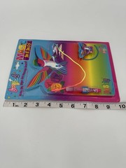 Vintage 90s Lisa Frank Magic Memos Dashley The Humming Bird Rainbow Erase Board