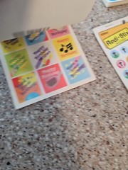 Vintage 1990 Redi-Stix Birthday, Cross, Rainbow Religious Stickers Seals USA Inc